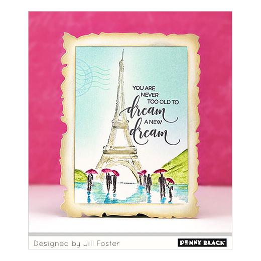 Penny Black Cling Stamps In Paris 40609 Buddly Crafts
