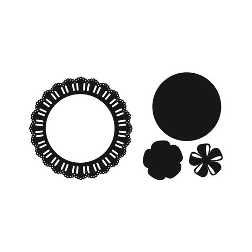 Marianne Design Craftables Cutting Dies Ribbon Threading Doily