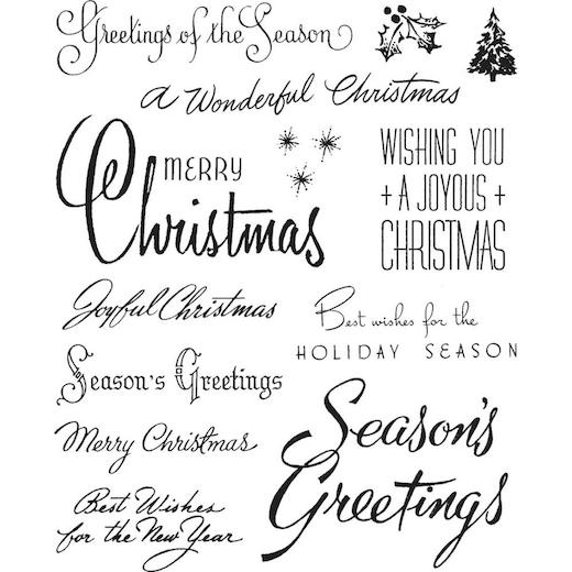 Tim Holtz Cling Rubber Stamps - Christmastime #3 CMS427 | Buddly Crafts