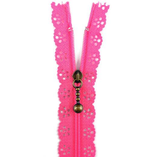Buddly Crafts 20cm Lace Edge Zipper - Picture 5 of 21