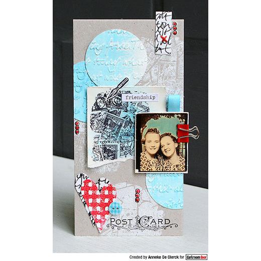 Darkroom Door Texture Cling Rubber Stamp - DDTS040 Chicken Wire | Buddly Crafts