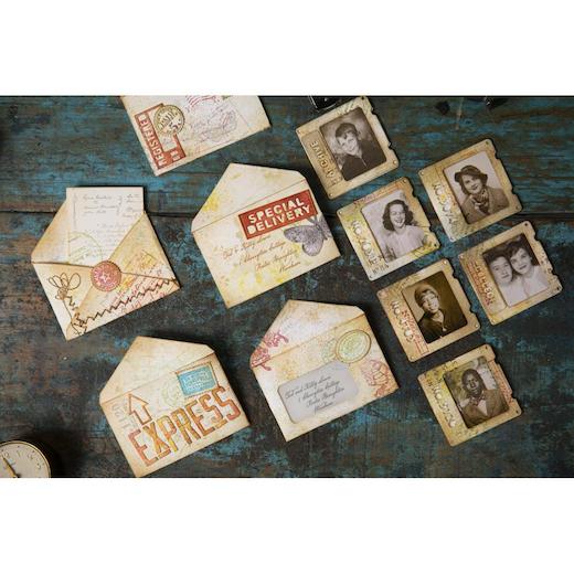 Sizzix Thinlits Tim Holtz - Set 54 Fustelle Esemplare | 665930 | Per Big Shot | Taglio Carta E Lamina - 5