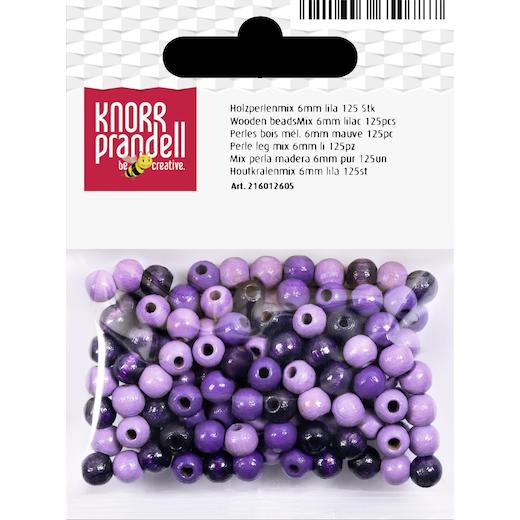 Knorr Prandell Ø 6mm Painted Round Beech Wood Beads Mix 125pcs - Picture 14 of 21