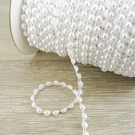 Buddly Crafts 6mm Flatback Pearl Beads String 1m eBay