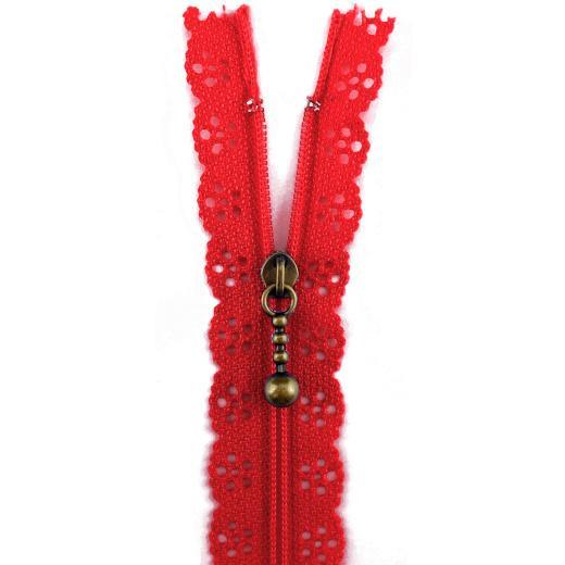 Buddly Crafts 30cm Lace Edge Zipper - Picture 9 of 12