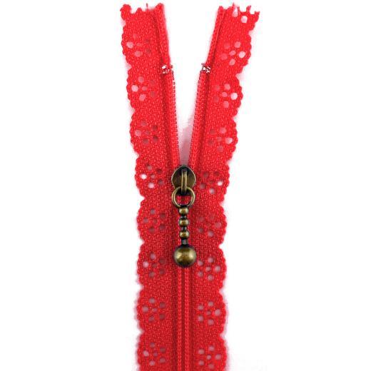 Buddly Crafts 20cm Lace Edge Zipper - Picture 17 of 21