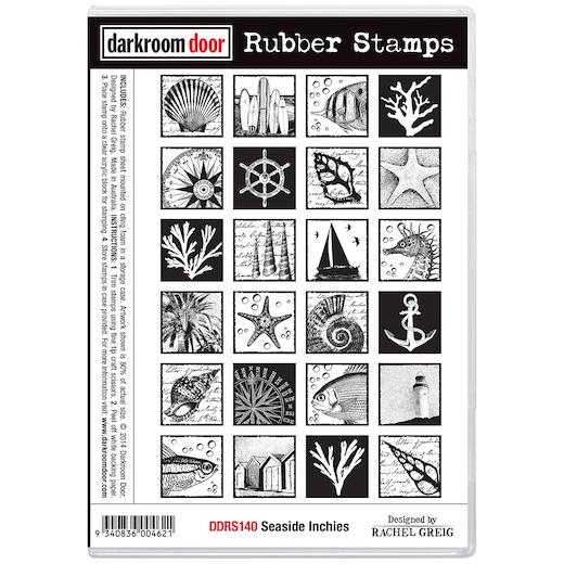 Darkroom Door Cling Rubber Stamps Set DDRS140 Seaside Inchies