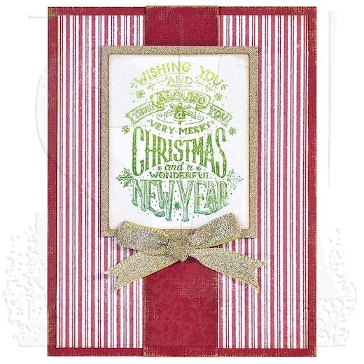Tim Holtz Cling Rubber Stamps Stripes & Holiday CMS281 Buddly Crafts