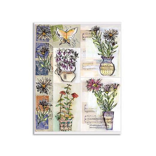 Penny Black Stickeroos Stickers Painted Vase 10191 Buddly Crafts