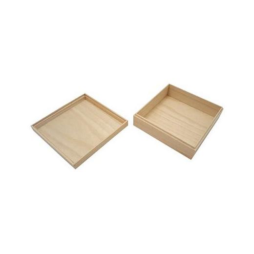 Bare Wood Box - 21cm Square #8278 | Buddly Crafts