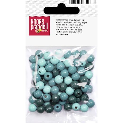 Knorr Prandell Ø 8mm Painted Round Beech Wood Beads Mix 85pcs - Picture 17 of 22