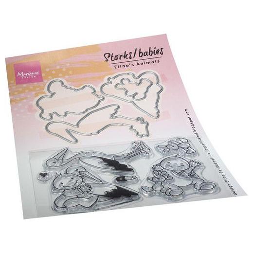 Marianne Design Clear Stamps & Dies - Eline‘s Storks & Babies EC0195 ...