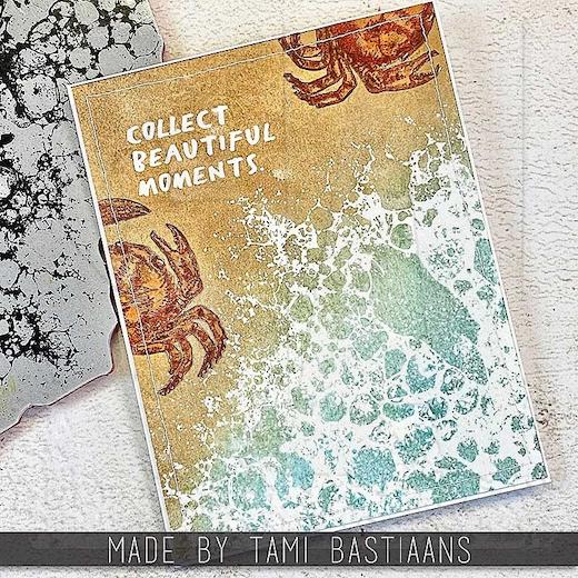 Tim Holtz Cling Rubber Stamps Bubbles with Grid Block CMS449 Buddly