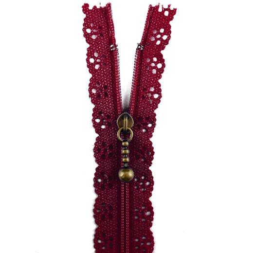 Buddly Crafts 20cm Lace Edge Zipper - Picture 4 of 21