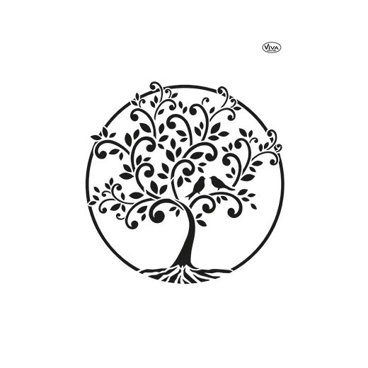 Viva Decor A4 Universal Stencil - Tree of Life #018 | Buddly Crafts