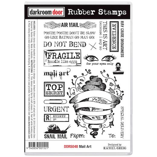 Darkroom Door Cling Rubber Stamps Set DDRS048 Mail Art Buddly