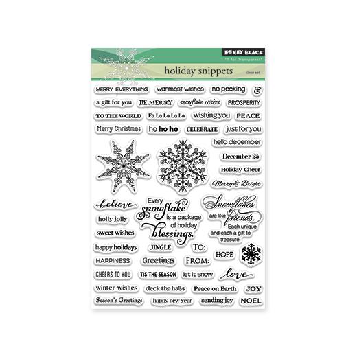 Penny Black Clear Stamps - Holiday Snippets 30-307 | Buddly Crafts