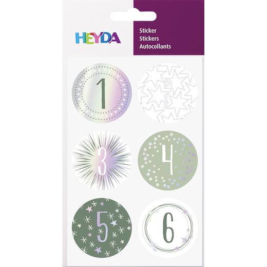 Pegatinas Heyda Ø 40 mm números de Adviento 24 un. - Imagen 10 de 10