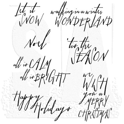 Tim Holtz Cling Rubber Stamps - Handwritten Holidays 2 CMS209 | Buddly ...