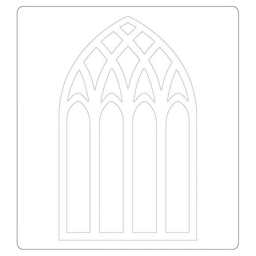 Sizzix Bigz Die by Tim Holtz - Cathedral Window 664974 | Buddly Crafts