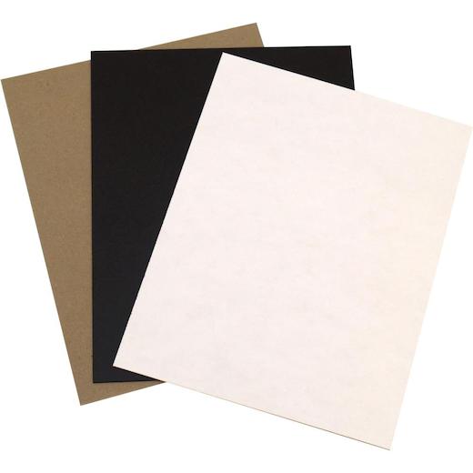 Grafix 8.5"x11" Medium Weight Chipboard 15pcs Assorted Buddly Crafts