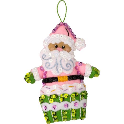 Buclla® Snowman's Candy Confectons - Seasonal Felt Ornament Kts
