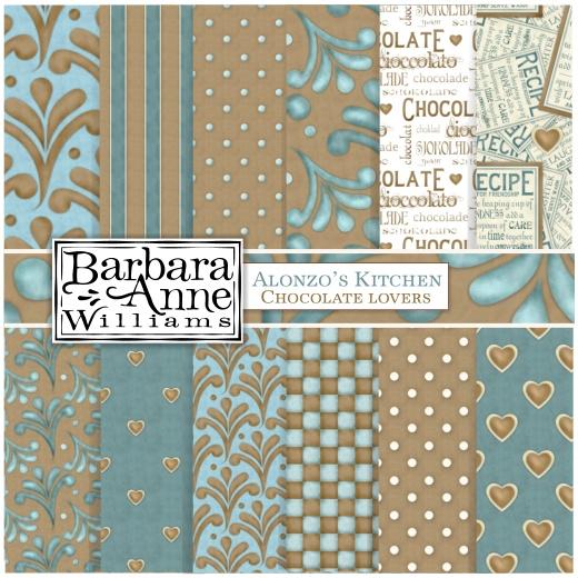 Barbara Anne Williams Digi Papers Alonzo's Kitchen Chocolate Lovers