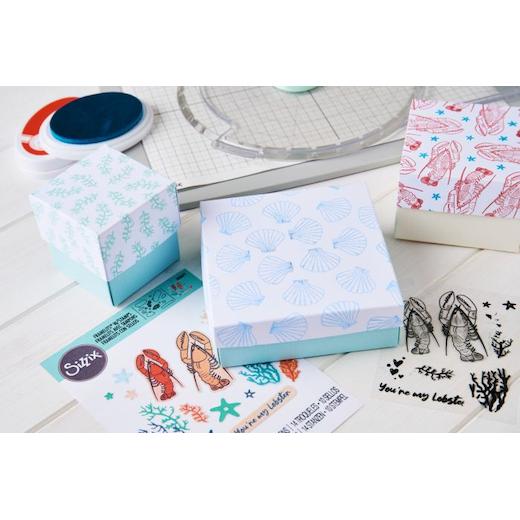 Sizzix Clear Stamps Set 15pcs - Ocean Elements by Lisa Jones