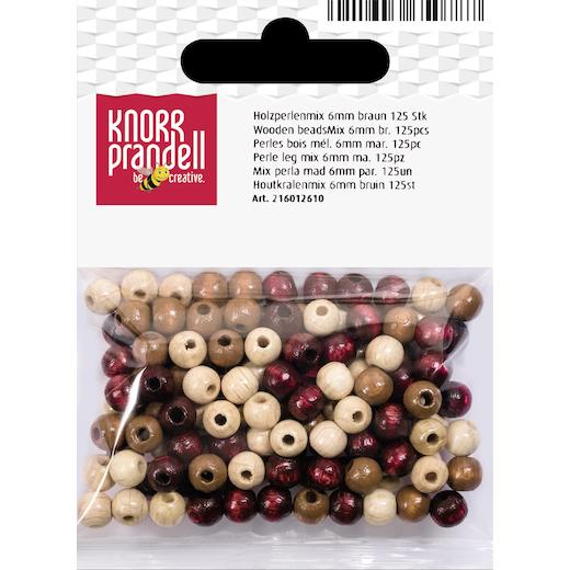 Knorr Prandell Ø 6mm Painted Round Beech Wood Beads Mix 125pcs - Picture 4 of 21