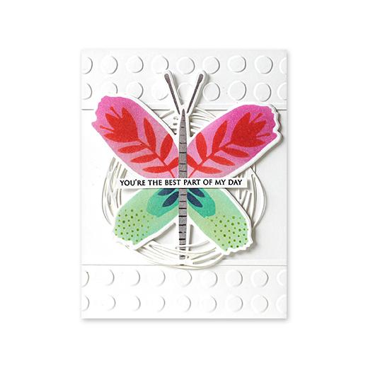 thumbnail image 2 of Penny Black Floral Wings Stencils 25-022* - Simon Says Stamp 2 of 11