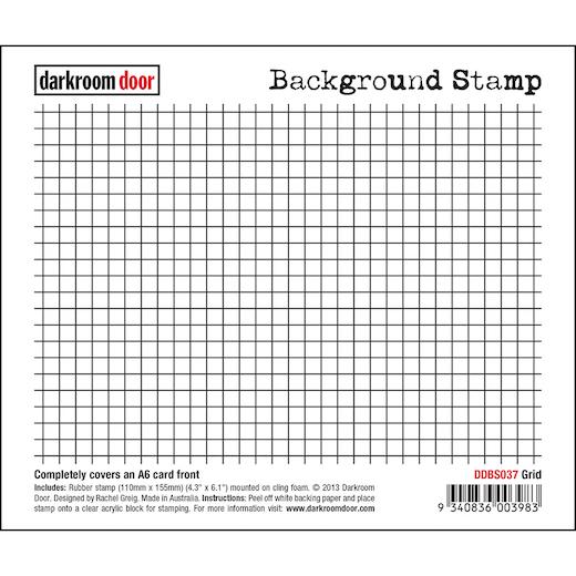 Darkroom Door Background Cling Rubber Stamp DDBS037 Grid