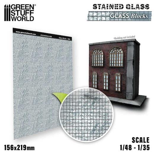 Green Stuff World Miniature Stained Glass Acetate Scale 1/48 - 1/35 ...