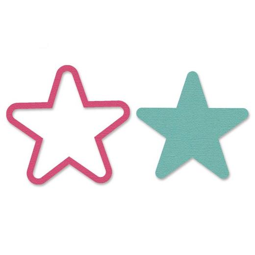 Sizzix Framelits Die Set 2pcs - Star 665250 | Buddly Crafts