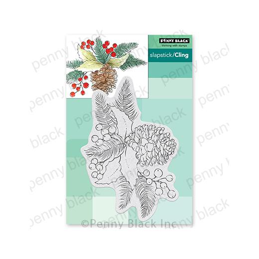 Penny Black Cling Rubber Stamps Pinecone Poetry 40865 Buddly Crafts