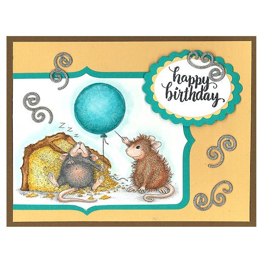 Stampendous House Mouse Cling Stamp - Birthday Mischief HMCP89 | Buddly ...