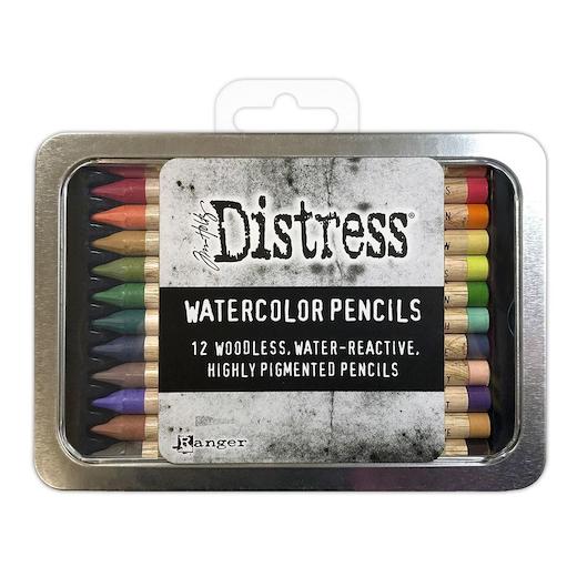 Tim Holtz Distress Watercolor Pencils 12pcs - Set 4