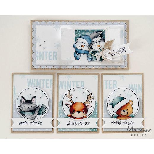 Marianne Design Clear Stamp & Cutting Dies - ATC & Extras CS1101 ...