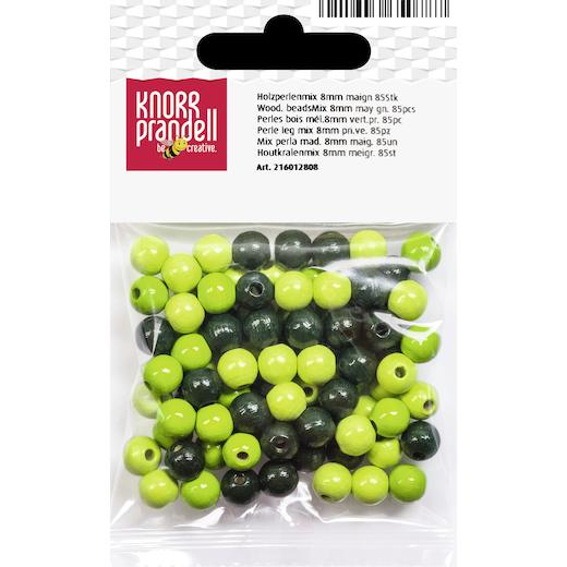 Knorr Prandell Ø 8mm Painted Round Beech Wood Beads Mix 85pcs - Picture 8 of 22