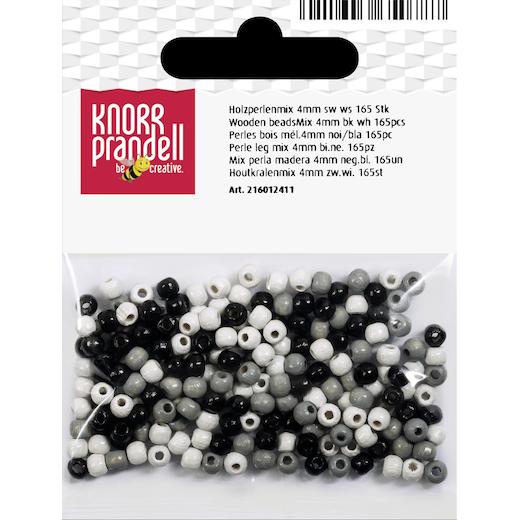 Knorr Prandell Ø 4mm Painted Round Beech Wood Beads Mix 165pcs - Picture 16 of 19