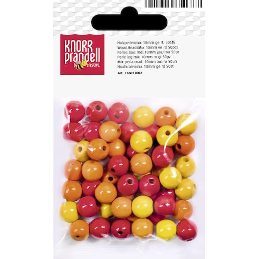 Knorr Prandell Ø 10mm Painted Round Beech Wood Beads Mix 50pcs - Picture 18 of 19