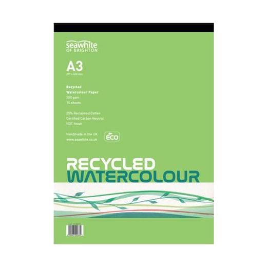 Seawhite 300gsm Recycled Watercolour Pad 15 Sheets - Picture 2 of 3