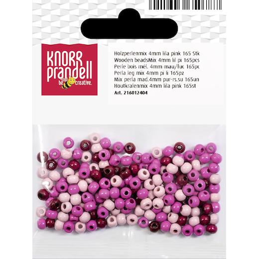 Knorr Prandell Ø 4mm Painted Round Beech Wood Beads Mix 165pcs - Picture 10 of 19