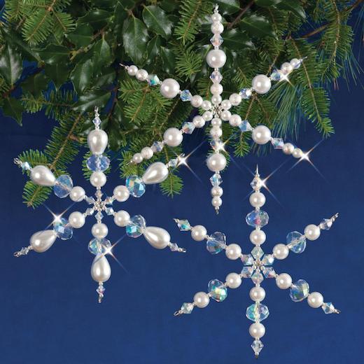 Beaded snowflake ornament kit discount
