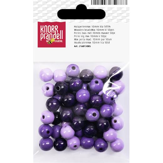 Knorr Prandell Ø 10mm Painted Round Beech Wood Beads Mix 50pcs - Picture 12 of 19