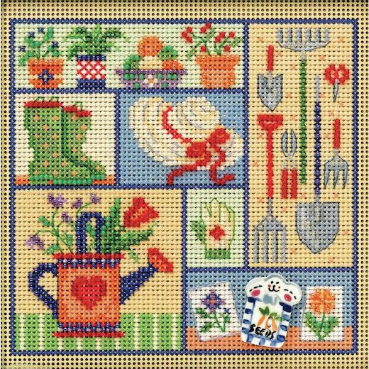 Mill Hill MH142023 5 x 5 in. Buttons & Beads Counted Cross Stitch Kit -  Tree Of Life - 14 Count 