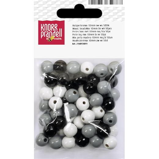 Knorr Prandell Ø 10mm Painted Round Beech Wood Beads Mix 50pcs - Picture 16 of 19