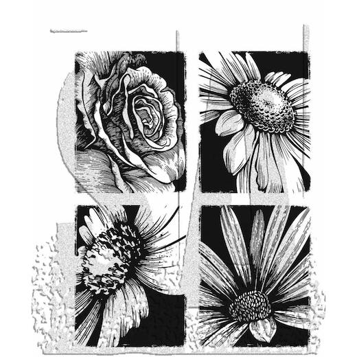 Tim Holtz Cling Rubber Stamps Bold Botanicals CMS462 Buddly Crafts
