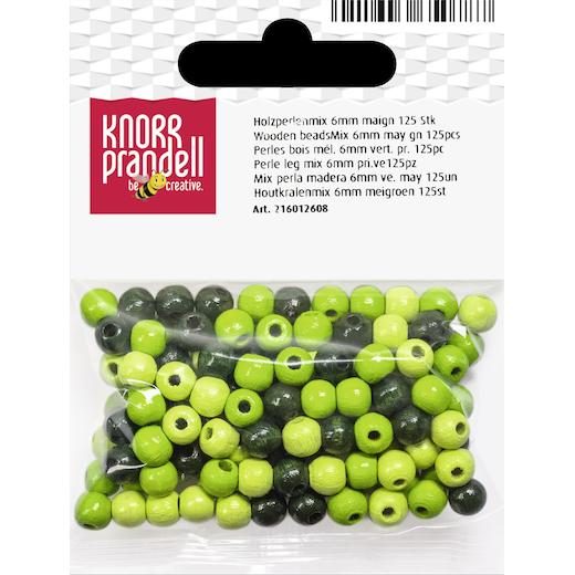 Knorr Prandell Ø 6mm Painted Round Beech Wood Beads Mix 125pcs - Picture 8 of 21