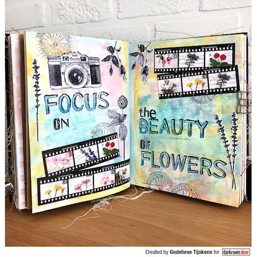 Darkroom Door Collage Sheets 6pcs Botanical Notes DDCL001 Buddly Crafts