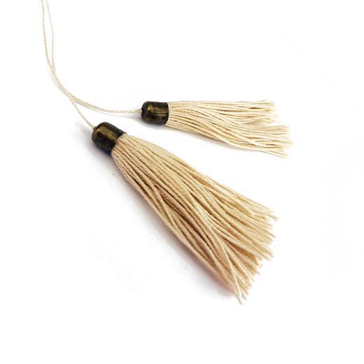 Buddly Crafts 8mm Cord & Tassel End Caps 30pcs Antique Bronze